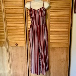 NO Boundaries bustier style cropped pant Jumpsuit Large 11/13 (jr) reg. MED NWOT